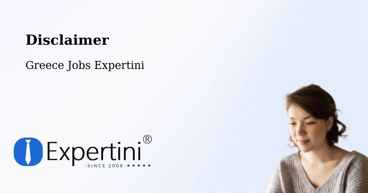 Disclaimer – Pánormos - Greece Jobs Expertini