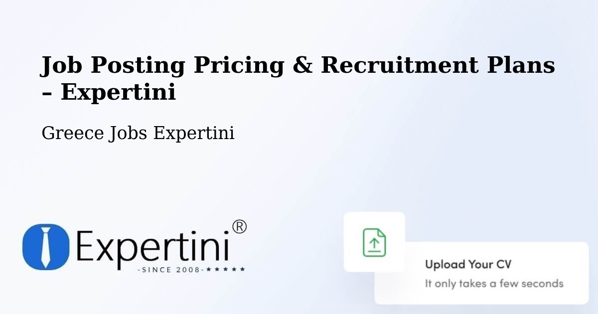 Job Posting Pricing & Recruitment Plans – Pánormos - Pánormos, Greece Jobs Expertini